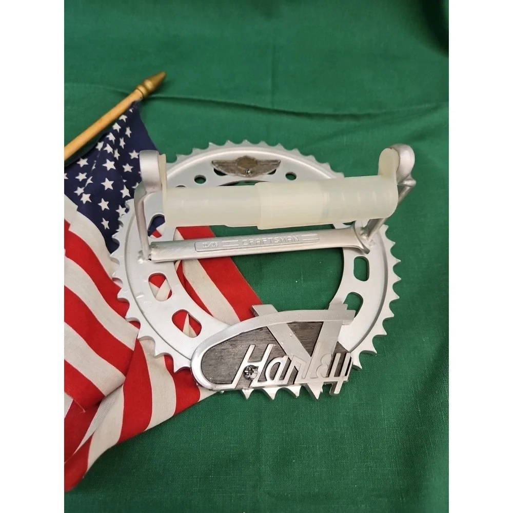 HARLEY DAVIDSON Sprocket Toilet Paper Holder Craftsman Wrenches Bathroom‎ CUSTOM
